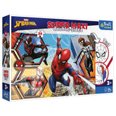 Trefl - 24 Piece Maxi Double Sided Puzzle - Spider-Man Spider-Man Swings Into Action - Puzzles Age +3 - TRF41006