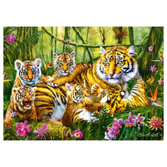 Trefl - Puzzle de 500 Pièces - Famille de Tigres - 10+ - TRF37350