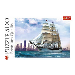 Trefl - 500 Piece Puzzle - Sailing Against Chicago - Puzzles Age +10 - TRF37120