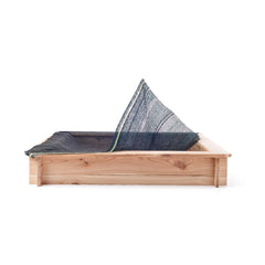 Woodyland - Square-Sandpit-With-Protective-Cover - Outdoor-Play-Equipment