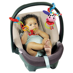Yookidoo - Clips, Rattle 'N' Links Cow Toy Set - Jouets d'activité bébé - 0M - YKD40153