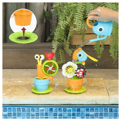 Yookidoo - Pour 'N' Grow Spinning Garden - Jouets de Bain - 18 Mois+ - YKD40240