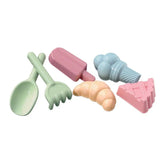 Androni - Sweets Dreams Beach Set - Sand Molds with Shovel and Rake 6 Pcs - Age +10M - Beach & Sand Toys