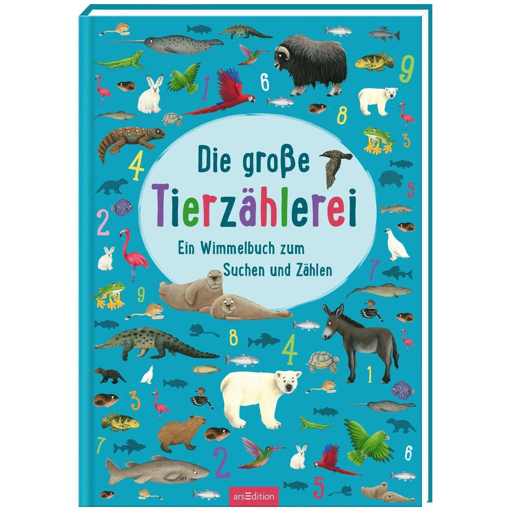 ARSEDITION - The Great Animal Counting Adventure features a colorful cover with playful animal illustrations for counting act
