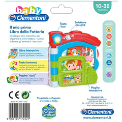 Baby-Clementoni - Mon Premier Livre de Ferme - Jouets d'Activité pour Bébé