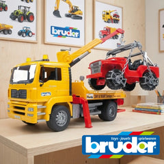 Bruder - Man Tga Breakdown Truck With Cross Country Vehicle - Play Vehicle