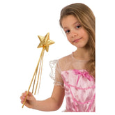 Carnival Toys - Bâton de fée en tissu doré enchanteur de 37 cm pour des aventures magiques de jeu de rôle - Professions fictives et jeux de rôle