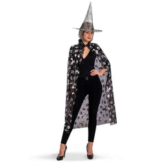 Carnival Toys - Enchanting Witch Costume Set With 120 Cm Cloak And Hat For Imaginative Play - Pretend Professions And Role Playing