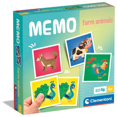 Clementoni - Animal Farm Memory Board Games