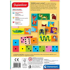 Clementoni - Domino-Nombres-et-Animaux - Jeux-de-Plateau