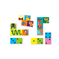Clementoni - Domino-Nombres-et-Animaux - Jeux-de-Plateau