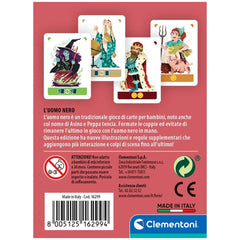 Clementoni - L'Uomo Nero Cartes à Jouer - Édition Italienne