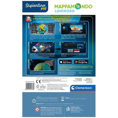 Clementoni - Mappamondo Luminoso Jouets Éducatifs - Édition Italienne
