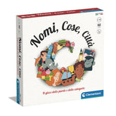 Clementoni - Nomi Cose Città Jeux de Cartes - Édition Italienne