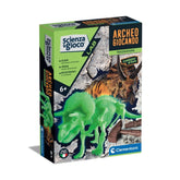 Clementoni Scienza E Gioco Lab - Archeogiocando - Triceratopo Glow In The Dark Toy Playsets