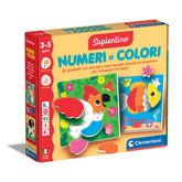 Clementoni - Spapientino-Logic-Numeri-e-Colori - Jouets Éducatifs