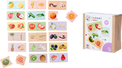 Montessori - Puzzle en bois de fruits et légumes - Jouets éducatifs