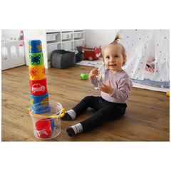 Gowi - Pyramide Géante Standard - 11 Pièces Dans Un Seau - Jouets de Tri et d'Empilage