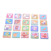 Johntoy - The Wooden Wildies Family Memo Spel - Card Games