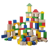 Johntoy - Blocs en bois 100 pièces - Jouets de tri et d'empilage