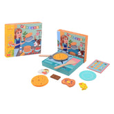 Johntoy - Ensemble de crêpes en bois dans une boîte - Professions fictives et jeux de rôle