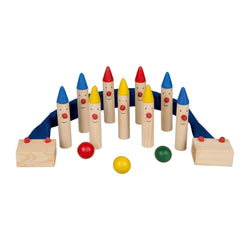 Happy People - Jeu de bowling 16 x 3 cm en bois 13 pièces