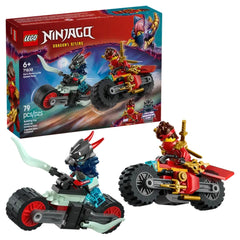 LEGO - La course de vitesse de la moto de Kai - Figurines d'action et de jouets