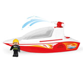 Lena - Bateau de pompiers BOAZZ avec pompe 36 cm - Véhicules de jeu