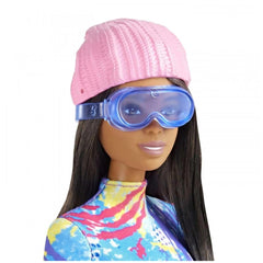 Mattel - Poupée Barbie de sports d'hiver sur traîneau - Figurines de jouets et ensembles de jeu