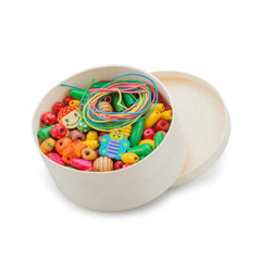 New Classic Toys - Perles à enfiler - 230 pièces et 4 cordes - Arts et artisanat