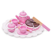 New Classic Toys - Service à thé avec gâteau à couper - Rose - Professions fictives et jeux de rôle