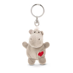 NICI - Key-Friends-Grey-Hippo-Keyholder-Keychains