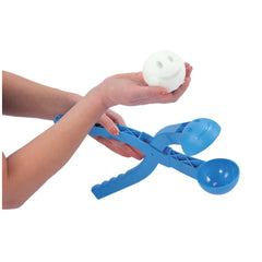 Blue PROSPERPLAST Snowballee 2 snowball maker features a spoon and bowl designed for outdoor play.