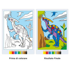 Ravensburger - CreArt - Livre de coloriage créatif - Dinosaures effrayants - Arts et loisirs créatifs