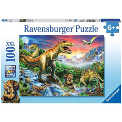 Ravensburger - Dinosaures - Avec les Dinosaures - 100 Pièces - Puzzles