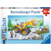 Ravensburger - Excavatrice et Tracteur Forestier - 2x24 Pièces - Puzzles