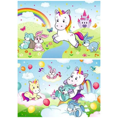 Ravensburger - Licorne de conte de fées - 2x24 pièces - Puzzles
