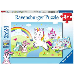 Ravensburger - Licorne de conte de fées - 2x24 pièces - Puzzles