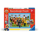 Ravensburger - Sam le Pompier - Le Secours Arrive - 2x12 Pièces - Puzzles