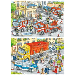 Ravensburger - Héros en action - 2x24 pièces - Puzzles