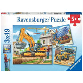Ravensburger - Grands Véhicules de Construction - 3x49 Pièces - Puzzles