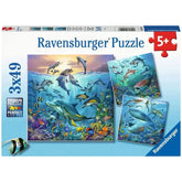 Ravensburger - Faune marine - 3x49 pièces - Puzzles