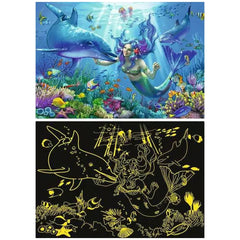 Ravensburger - Paradis sous-marin scintillant - 200 pièces - Puzzles