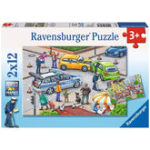 Ravensburger - Traveling With Blue Lights - 2x12 Pieces - Puzzles
