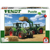 Schmidt Spiele - Fendt 724 Vario, Fendt 716 Vario avec chargeur frontal Cargo 4x85 100 pièces - Puzzles