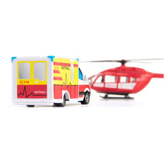 Siku - Mercedes-Benz ambulance and helicopter - Play Vehicles