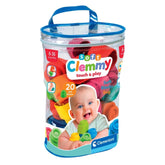 Soft Clemmy - Touch And Play 20 Soft Building Blocks Bag Baby Activity Toys