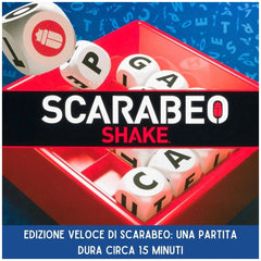 Spin Master - Set de jeu de société Scarabeo Shake - Édition italienne