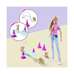 Steffi-Love - Ensemble de jeu d'entraînement pour chiens - Poupées - Ensembles de poupées - Figurines de jouet