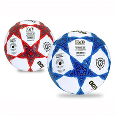 TeoKaido Italia Star Waterproof Footballs feature colorful red, white, and blue panels with a textured surface for enhanced g
